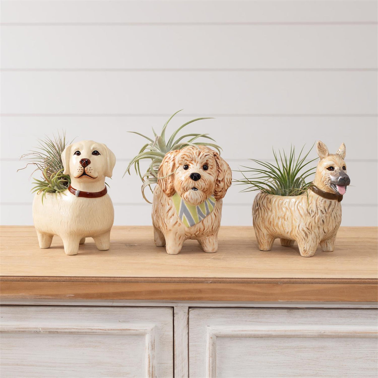Ceramic Dog Bud Vase Planter
