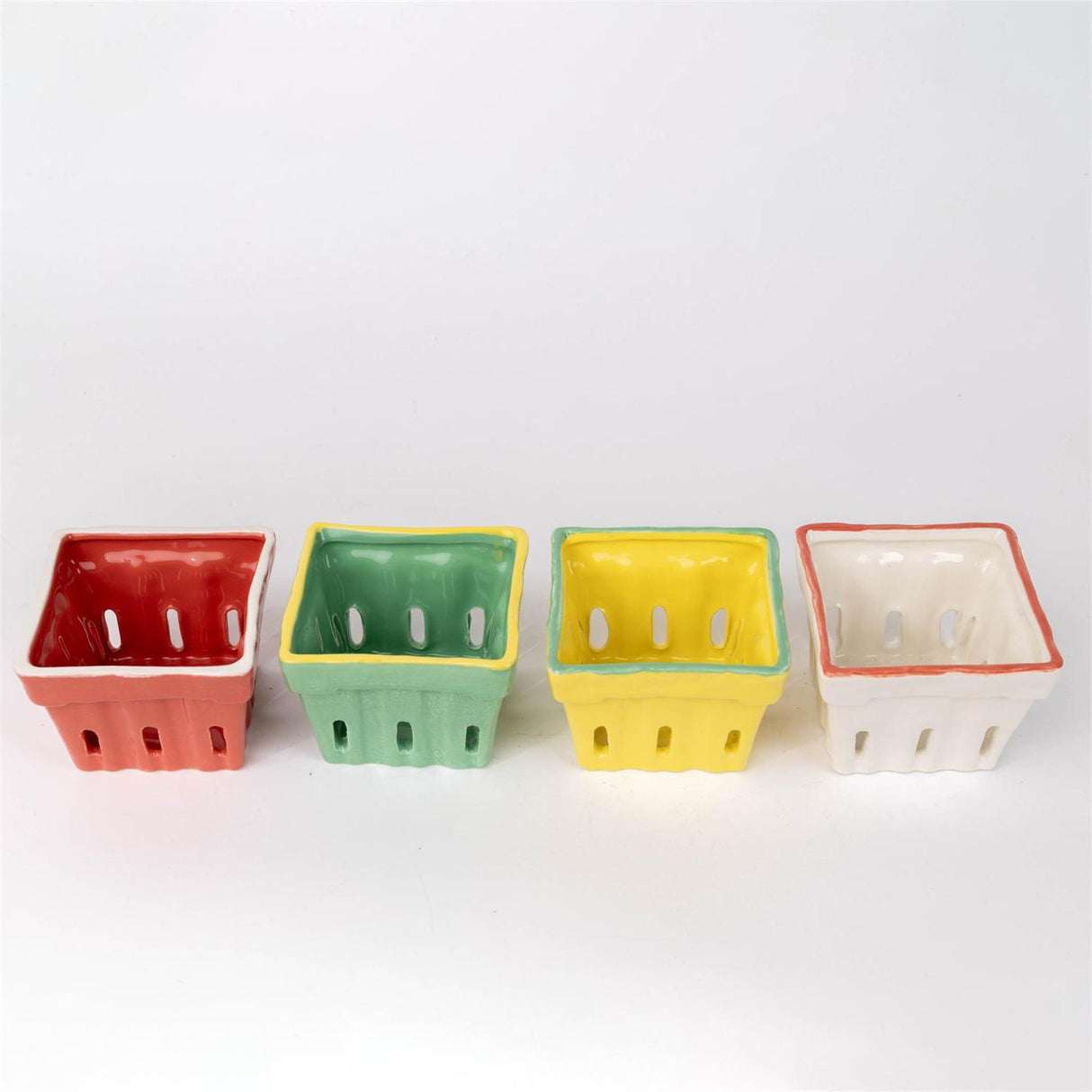 Ceramic Berry Basket Bowl