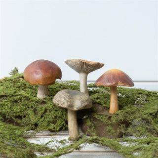 Resin Lifelike Mushroom Figurines