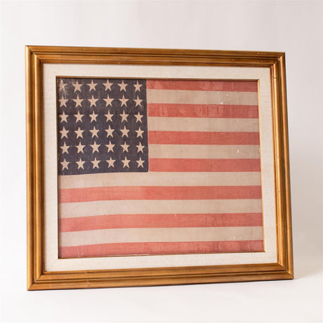 Framed 1865 American Flag Wall Art