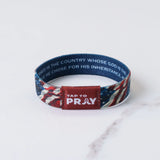 American Patriot Tap to Pray Wristband