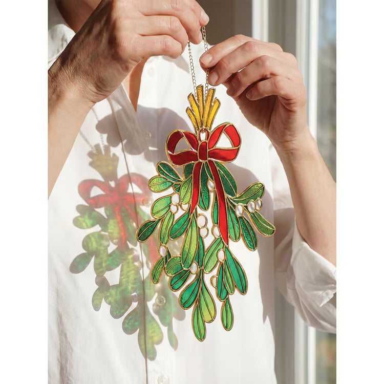 Mistletoe Christmas Window Suncatcher