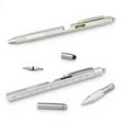 9 in 1 multi tool pen with screwdriver level ruler stylus and light