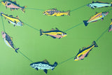 Hand-Sewn Fishes Paper Garland | East End Press