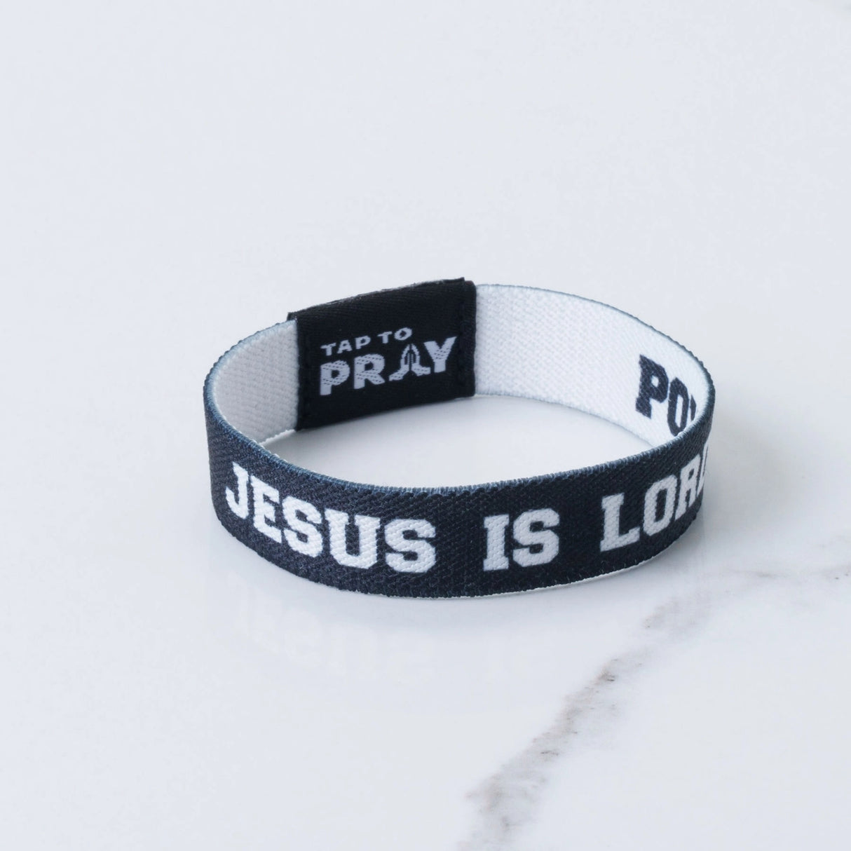 Jesus Is Lord Tap to Pray Wristband