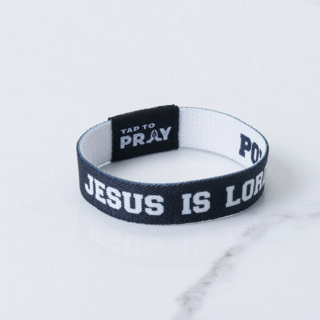 Jesus Is Lord Tap to Pray Wristband