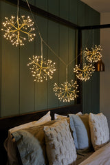 Gold Dandelion Drops LED Lights
