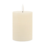 Ivory Wax 3D Flameless Pillar Candles