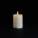 Ivory Wax 3D Flameless Pillar Candles