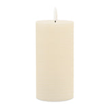 Ivory Wax 3D Flameless Pillar Candles