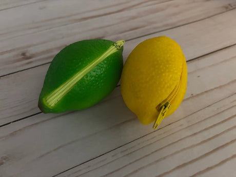 Lemon & Lime Zipper Coin Purse