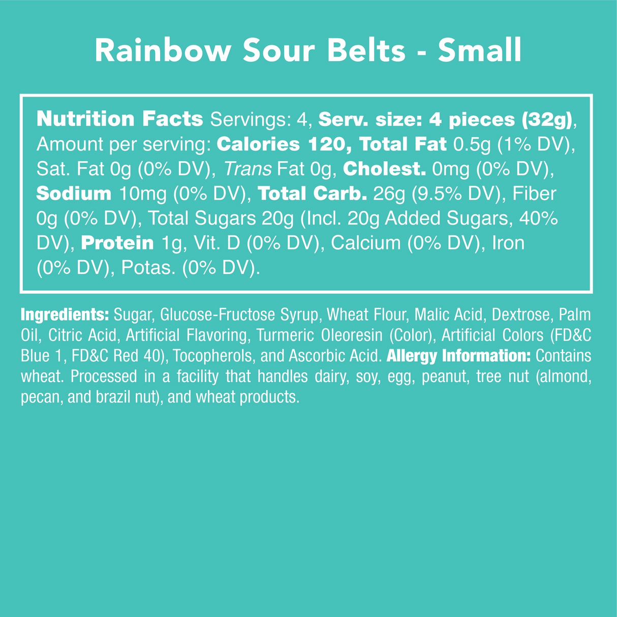 Rainbow Sour Belts | Candy Club
