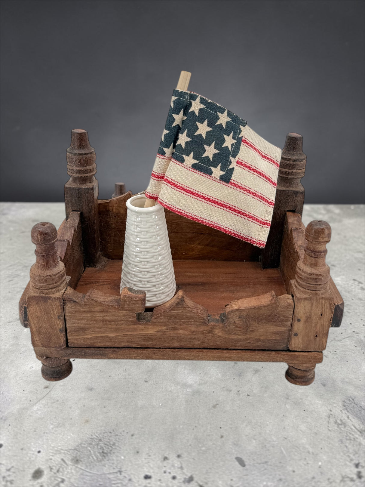 Mini Fabric American Flag Pick