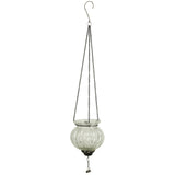 Hanging Glass Tealight Candleholder with Tassle