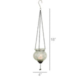 Hanging Glass Tealight Candleholder with Tassle