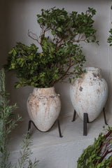 Tuscan Planter with Iron Stand