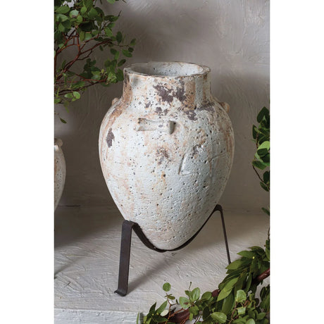 Tuscan Planter with Iron Stand