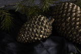 Metallic Gold Ceramic Pinecones