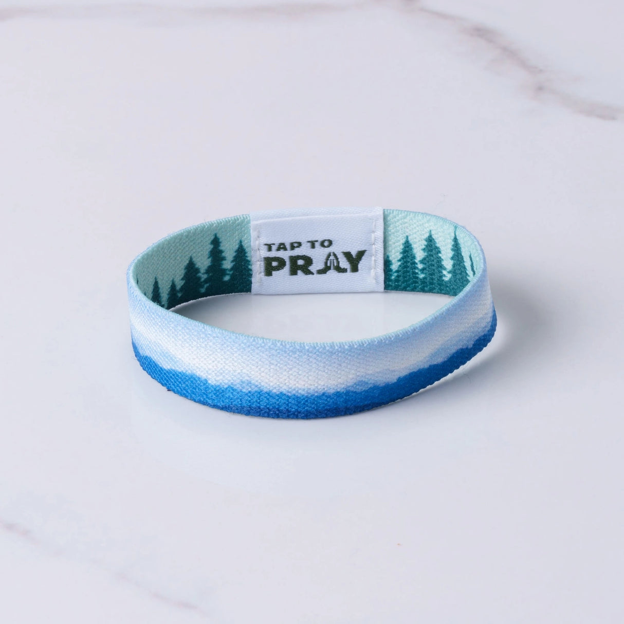 Mountains & Forests Tap to Pray Wristband
