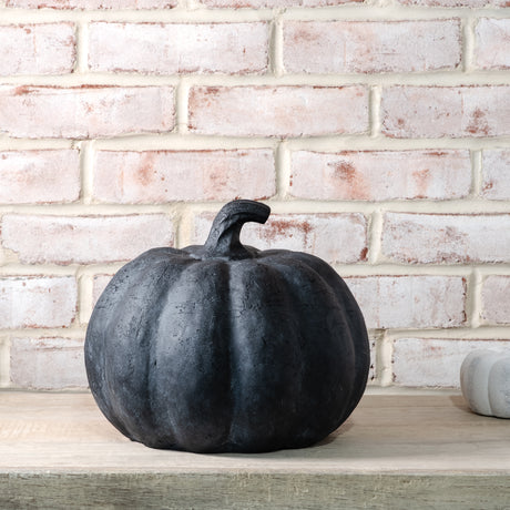Black Terracotta Pumpkins | 2 Sizes