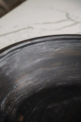 Vintage Inspired Black Clay Dahi Bowl