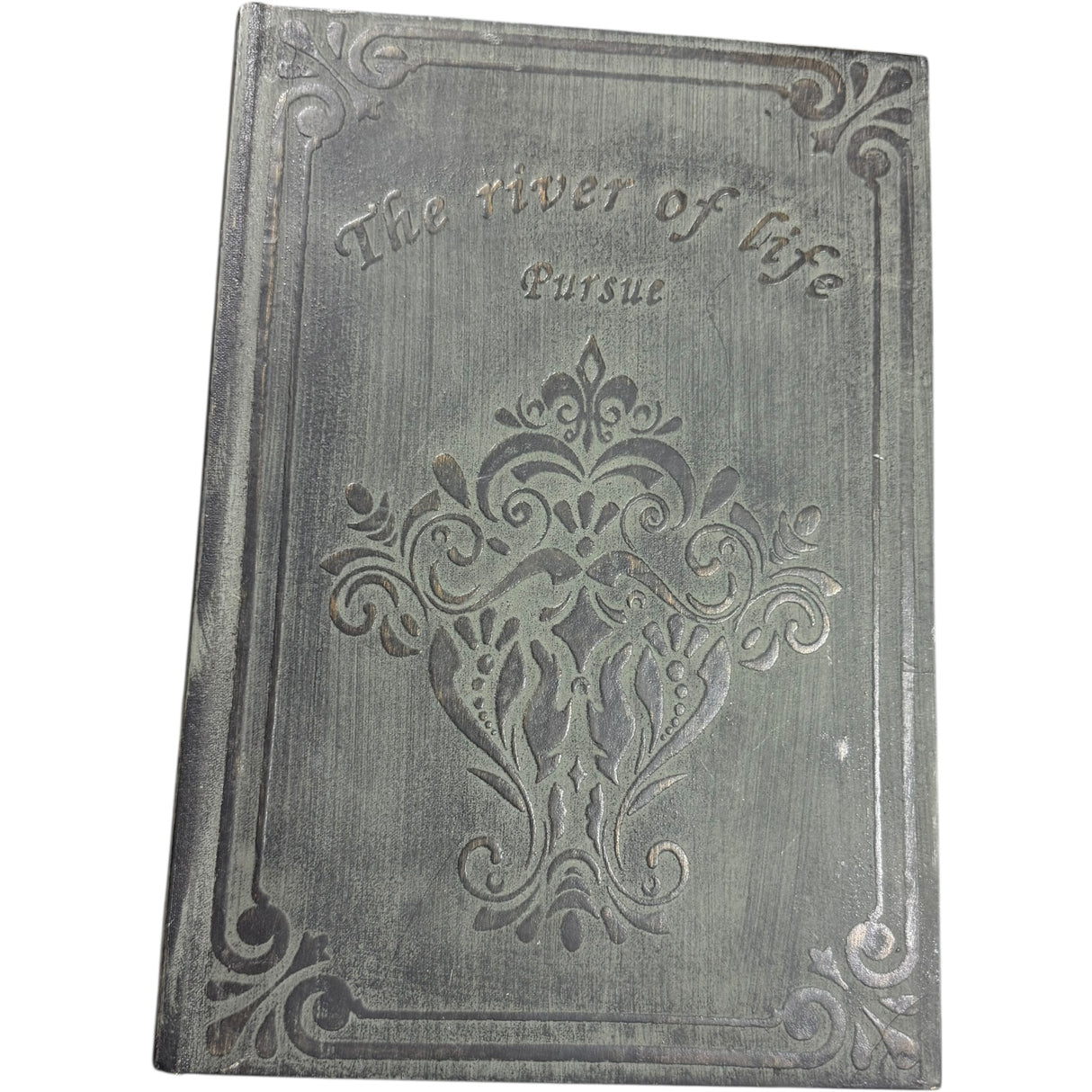 Antiqued Black Book Box
