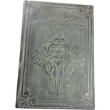 Antiqued Black Book Box