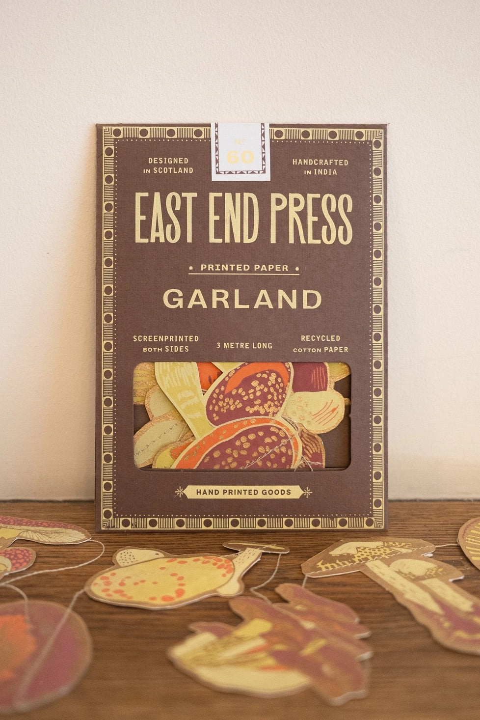 Hand-Sewn Mushroom Paper Garland | East End Press