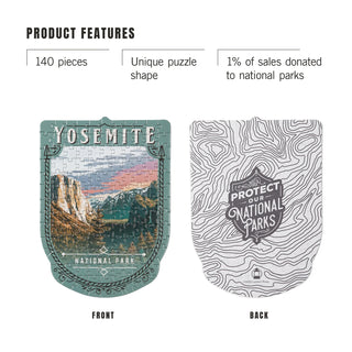 Protect Our National Parks Yosemite Mini Shaped Jigsaw Puzzle