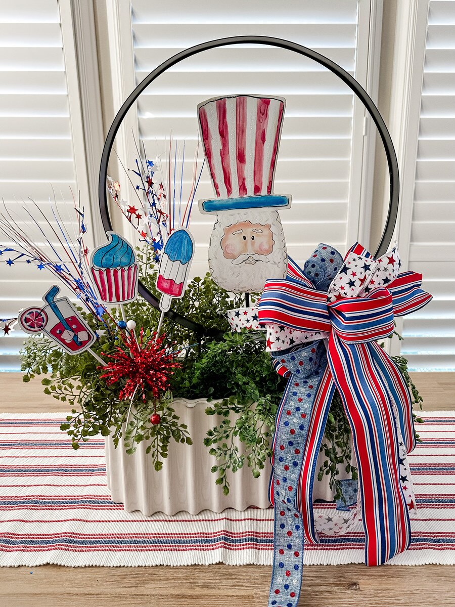 Patriotic Treats Metal Garden Stake