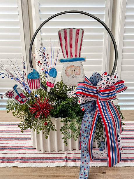 Patriotic Treats Metal Garden Stake