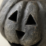 Black Big Mouth Jack O'Lantern Resin Mache Pumpkins