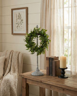 Adjustable Weathered Grey Wreath Display Stand
