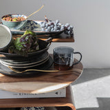 Blue & White Hand Stamped Ceramic Coffee Mug