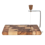 End Grain Wood Cheese Slicer with Wire Cutter