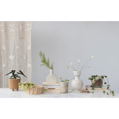 Boho White Macramé Cotton Curtain