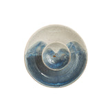 Hand-Painted Ceramic Chip & Dip Bowl Set