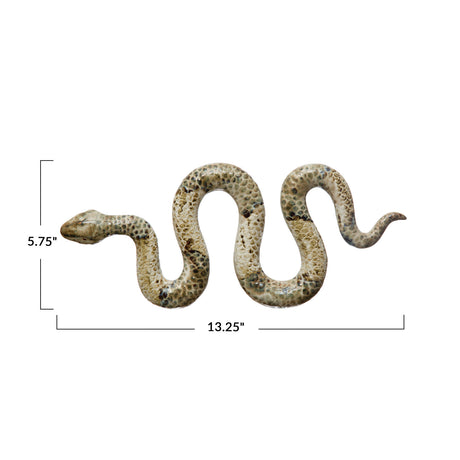 Reactive Glaze Ceramic Snake Decor