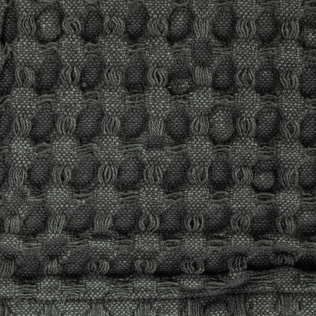 Charcoal Stonewashed Cotton Waffle Weave Dishcloths (Set of 3)