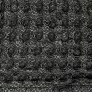 Charcoal Stonewashed Cotton Waffle Weave Dishcloths (Set of 3)