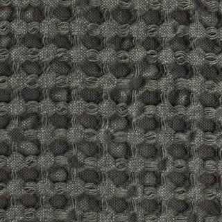 Charcoal Stonewashed Cotton Waffle Weave Tea Towel
