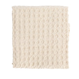 Natural Cream Stonewashed Waffle Weave Kitchen Tea Towel