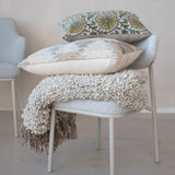 New Zealand Wool Blend Shag Throw with Fringe