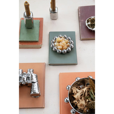 Chrome Ceramic Binoculars Décor