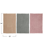 Oversized Stonewashed Waffle Weave Cotton Tea Towel