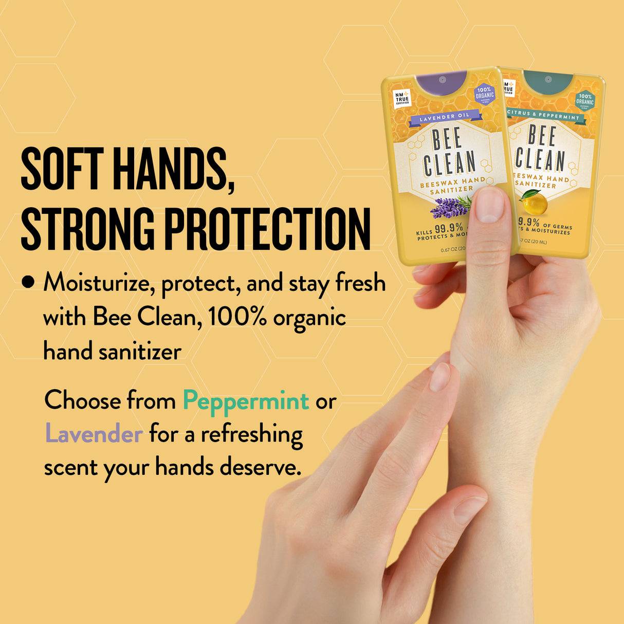 Bee Clean Beeswax Hand Sanitizer | 2 Scents