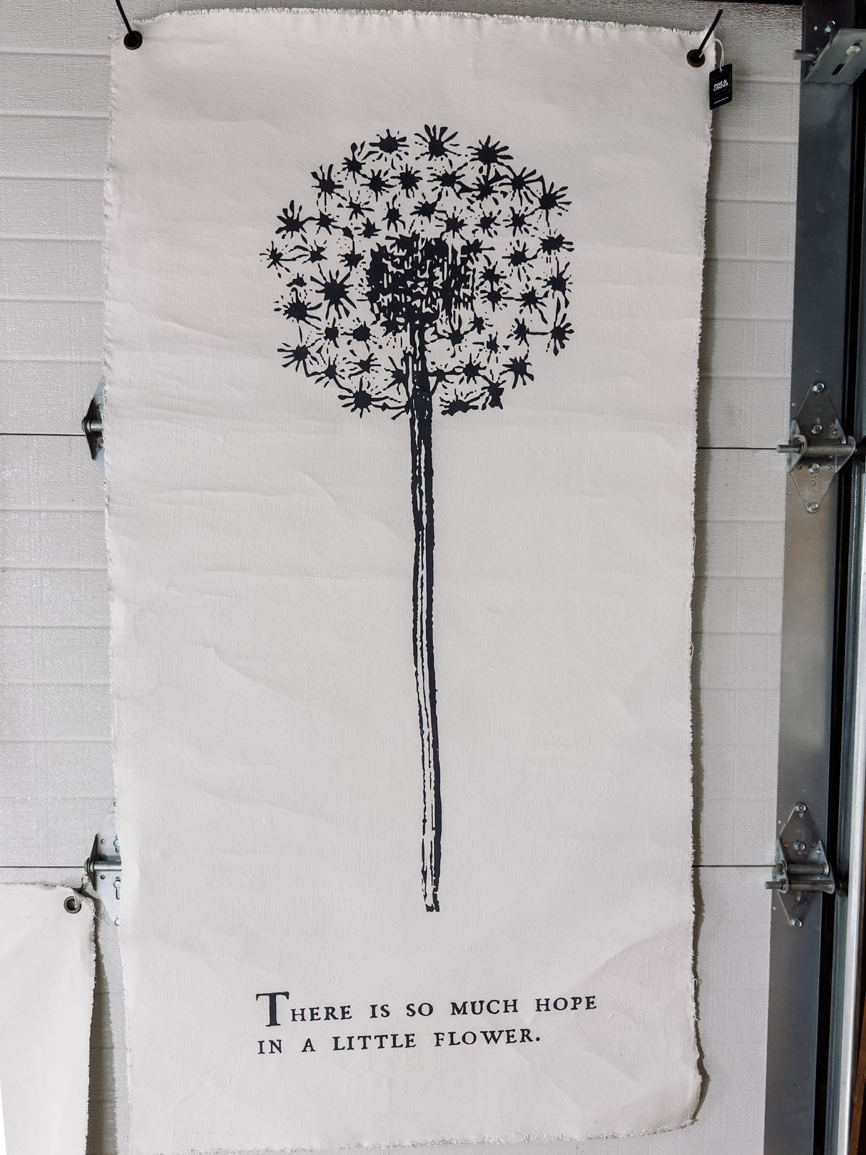 There Is So Much Hope Botanical Painted Wall Tarp