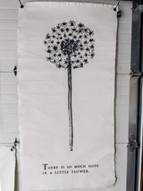 There Is So Much Hope Botanical Painted Wall Tarp