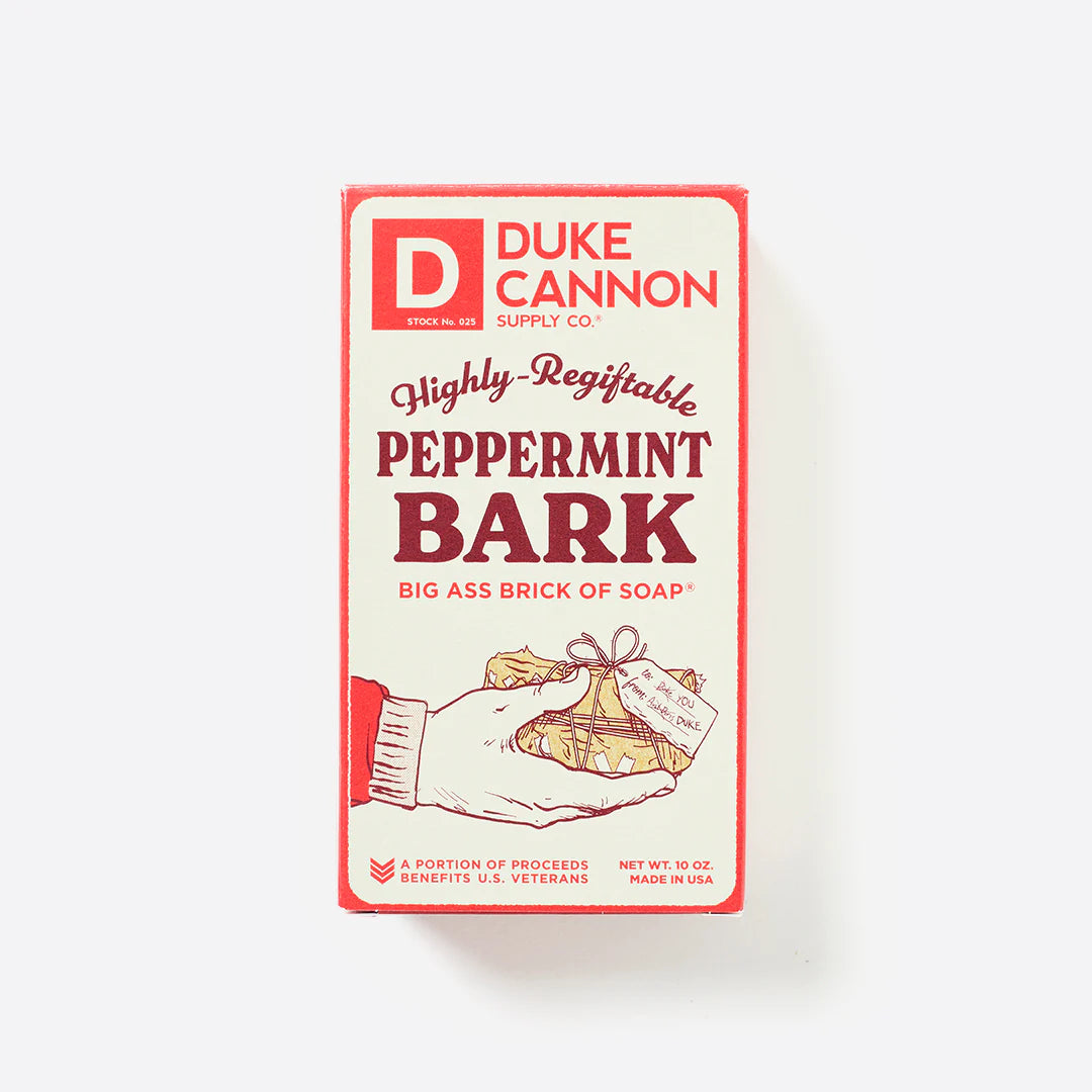 Highly Regiftable Peppermint Bark - Big Ass Brick of Soap | Duke Cannon