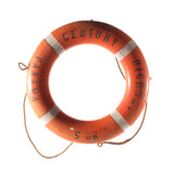 orange vintage life preserver from blue ocean traders
